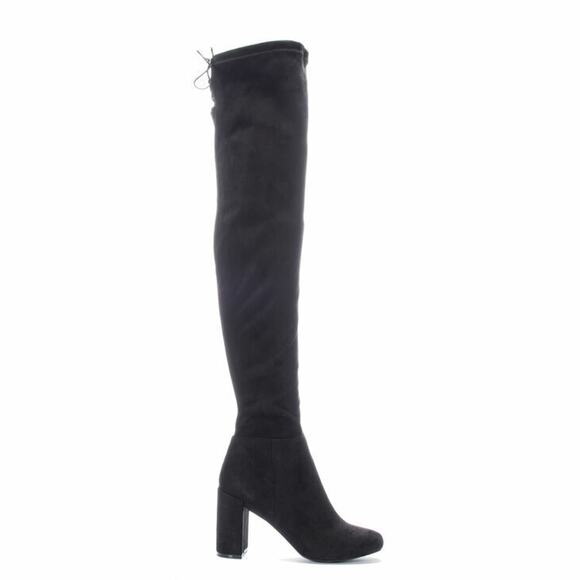 Chinese Laundry Women Over the Knee Boots King Size US 6.5 Black Suedette - Picture 2 of 5